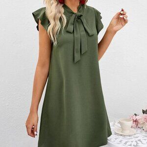 Fashion tie sleeveless summer thin loose cover meat straight skirt woman